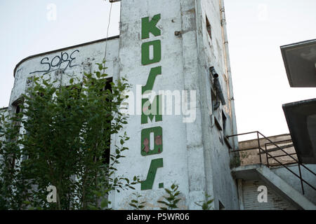 Hotel Kosmos, un hotel abbandonato nei pressi di Dranouter, in Belgio Foto Stock