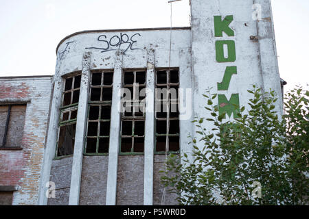 Hotel Kosmos, un hotel abbandonato nei pressi di Dranouter, in Belgio Foto Stock