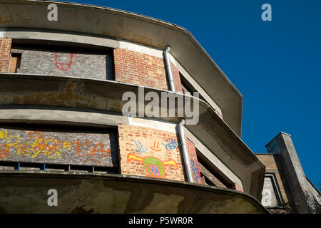 Hotel Kosmos, un hotel abbandonato nei pressi di Dranouter, in Belgio Foto Stock