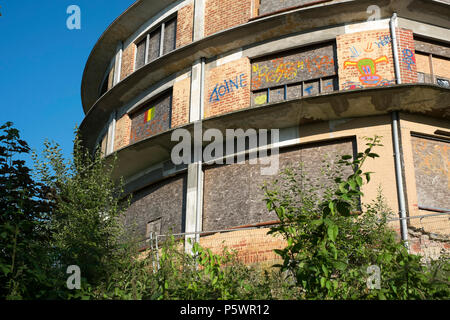 Hotel Kosmos, un hotel abbandonato nei pressi di Dranouter, in Belgio Foto Stock