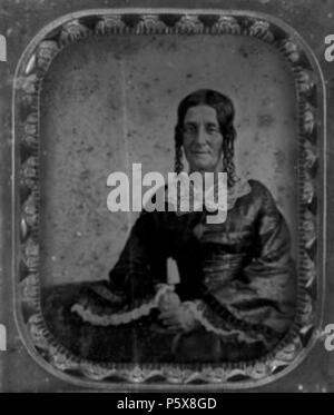 N/A. Inglese: Ann Maria Anner Dimond (1808-1893), moglie di Henry Dimond. circa 1850. Hugo Stangenwald Descrizione Austrian-American daguerreotypist, ambrotypist, fotografo periodo di lavoro 1852-1858 sede di lavoro in California e Hawaii competente controllo : Q46483438 455 Ann Maria Anner Dimond, c. 1850 Foto Stock