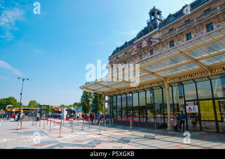 Gare Musee d'Orsay, St Germain des Pres, sulla riva sinistra di Parigi, Francia Foto Stock