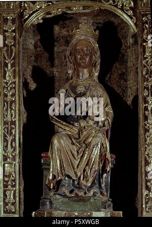 VIRGEN DEL ROSARIO - SIGLO XIII - GOTICO ARAGONES. Posizione: Catedral de Nuestra Señora de la huerta, Tarazona, Saragozza Saragozza, Spagna. Foto Stock