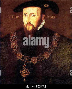 N/A. Deutsch: Edward Seymour, primo duca di Somerset. Dalla Scuola di inglese di Longleat House, Warminster . Questo file è privo di informazioni sull'autore. 495 Edward Seymour1 Foto Stock