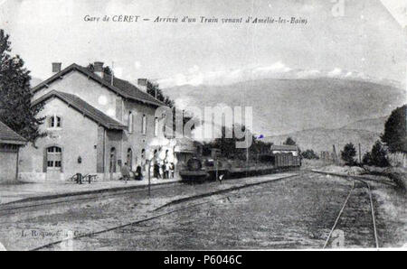 397 Céret - Gare debutto xxo siècle (Roque éd) Foto Stock