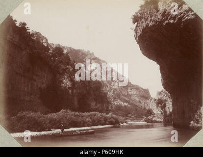 537 Escursione dans la région des Causses (1892).f18.Gorges du Tarn, Détroits Foto Stock