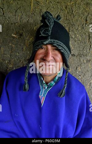 Agricoltore Cajas - CANCHAQUE ' Las Huaringas ' - HUANCABAMBA.. Dipartimento di Piura .PERÙ Foto Stock