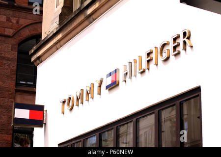 Copenhagen, Danimarca - 26 Giugno 2018: Tommy Hilfiger storefront Foto Stock