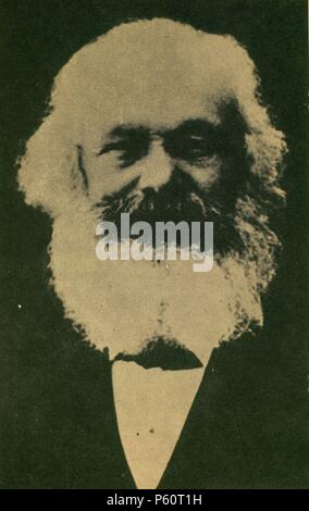 CARLOS MARX (1818-1883) EN 1882. Foto Stock