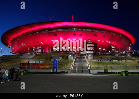 San Pietroburgo, Russia. 26 GIU, 2018. Una vista generale di San Pietroburgo Stadium dopo il 2018 Coppa del Mondo FIFA Gruppo D match tra Nigeria e Argentina a San Pietroburgo Stadium il 26 giugno 2018 a San Pietroburgo, Russia. (Foto di Daniel Chesterton/phcimages.com) Credit: Immagini di PHC/Alamy Live News Foto Stock