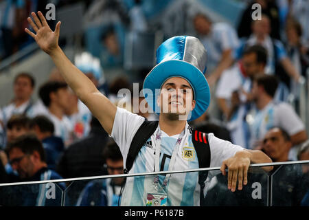 San Pietroburgo, Russia. 26 GIU, 2018. X durante il 2018 Coppa del Mondo FIFA Gruppo D match tra Nigeria e Argentina a San Pietroburgo Stadium il 26 giugno 2018 a San Pietroburgo, Russia. (Foto di Daniel Chesterton/phcimages.com) Credit: Immagini di PHC/Alamy Live News Foto Stock