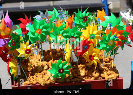 Sunny scene in Bognor Regis, West Sussex, Regno Unito. Foto Stock