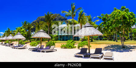 Vacanze di lusso in isola Maurizio,Le Morne. Foto Stock