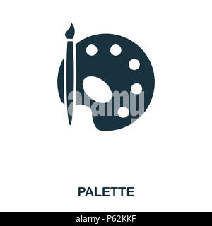 Icona della tavolozza. Linea di icona di stile design. UI. Illustrazione dell'icona della tavolozza. Pittogramma isolato su bianco. Pronto per l'uso nella progettazione web, applicazioni software, stampa. Foto Stock