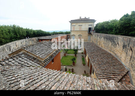 Il Castello di Belcaro,Siena,Italia Foto Stock