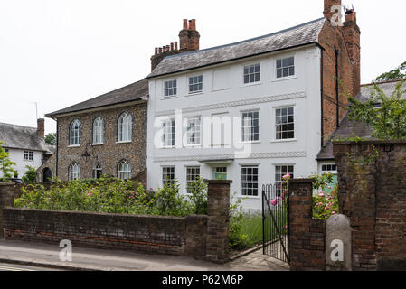 Flint Cottage, Church Street, Amersham Città Vecchia, Buckinghamshire, Inghilterra, Regno Unito Foto Stock