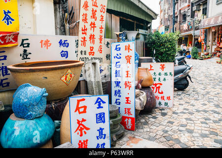 Nuova Città di Taipei, Taiwan - 30 Aprile 2018 : ceramiche Yingge street Foto Stock