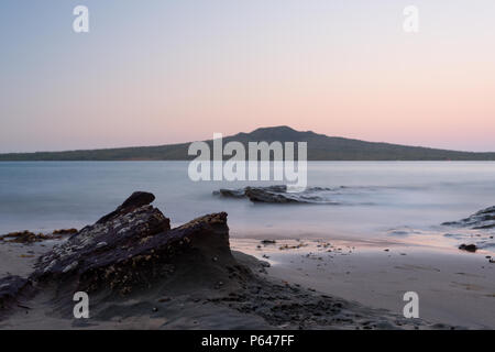 Rangitoto isola di Vulcano Auckland Nuova Zelanda Foto Stock