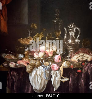 Abraham van Beyeren - ancora la vita di bocce (1654) Foto Stock