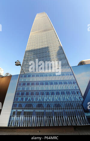 Terza fase del China World Trade Center in costruzione, Pechino, Cina Foto Stock