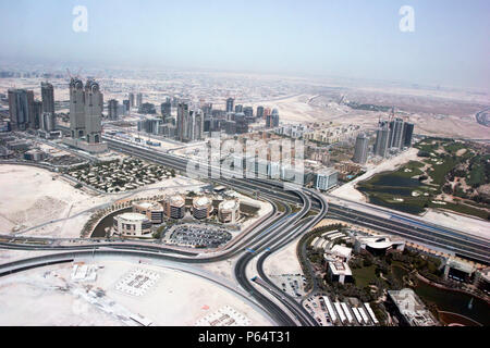 Antenna di Dubai, Emirati arabi uniti, luglio 2007. Foto Stock