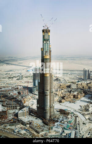 Burj Dubai Dubai, Emirati arabi uniti, maggio 2007. Foto Stock