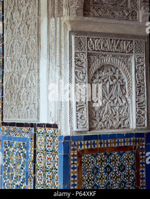 L'arte al muro,Casa Pilatos,Sevilla,Spagna Foto Stock