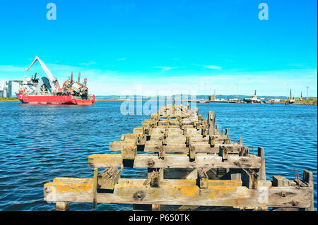 UK Royal Yacht Britannia Foto Stock