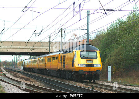 La guida della rete ottenuto in eccedenza imposta HST e convertito per l'utilizzo in una analisi ad alta velocità del cingolo su entrambi WCML ECML e percorsi. La nuova alta velocità Foto Stock