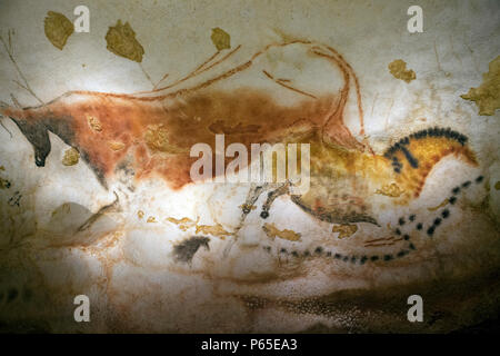 Lascaux IV - Montignac-Lascaux Centro internazionale per la Grotta Art. Fine dei lavori. Quasi una copia completa della grotta originale (2016/10/24) Foto Stock