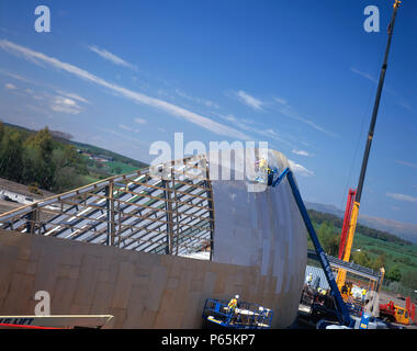 Falkirk Wheel in costruzione, Scozia Foto Stock