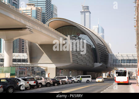 Emirati Arabi Uniti Dubai stazione monorotaia, Settembre 2010 Foto Stock