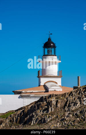 Faro di Cap de Creus sulla Costa Brava nella provincia di Gerona in Catalogna Spagna Foto Stock