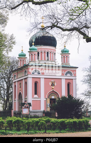 Alexander Nevsky Memorial Church in Potsdam Foto Stock