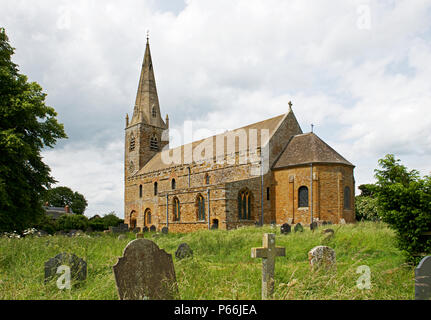 Chiesa di tutti i santi, Brixworth, Northamptonshire, England Regno Unito Foto Stock