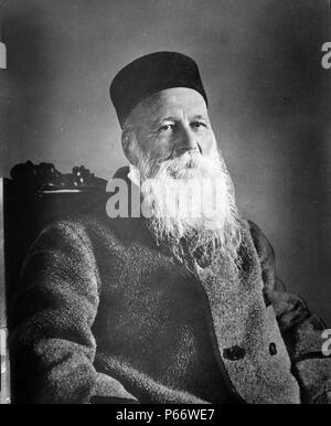 Jean Henri Dunant (1828-1910) autore svizzero e filantropo, fondatore della Croce Rossa tra il 1935 e il 1945. Foto Stock