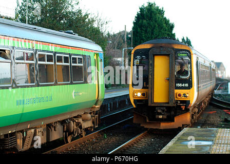 Il confine locale dei treni centrale delle operazioni è il paese di nero che racchiude Coventry, Birmingham e Wolverhampton ma i treni funzionano bene outsi Foto Stock