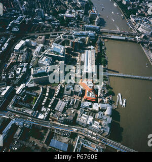Vista aerea della Tate Modern e la Southwark, Londra, Regno Unito. Foto Stock
