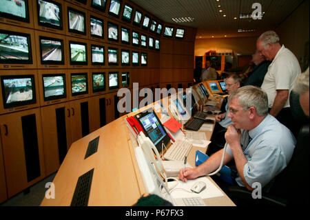 Primo ScotRail TVCC di centro di controllo presso Dunfirmline. Giugno 2005 Foto Stock