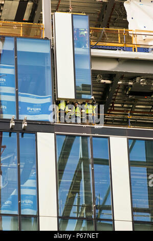 2 Hardman Street Spinningfields Manchester in costruzione dovuti per il completamento autunno 2008. Manchester è di nuovo quartiere commerciale Foto Stock