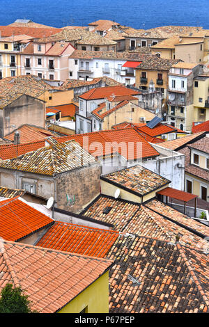 Architettura di Pizzo Calabro in provincia di Vibo Valentia, Calabria, Italia. Foto Stock