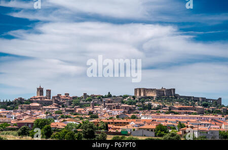 Piccola città Trujillo, Estremadura, Spagna Foto Stock