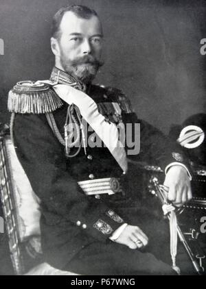 Nicholas II (1868 - 17 luglio 1918) l'ultimo imperatore di Russia Foto Stock