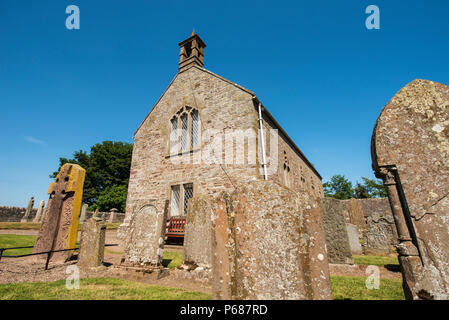 L'VIII secolo Pictish lastra trasversale alla Chiesa Aberlemno, Angus, Scozia. Foto Stock