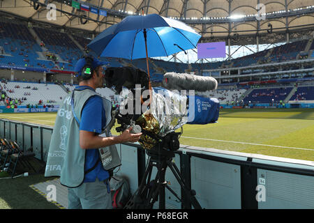 Volgograd, Russia. Il 28 giugno, 2018. Vista generale di calcio/calcetto : FIFA World Cup Russia 2018 Group H match tra Giappone 0-1 Polonia a Volgograd Arena di Volgograd, Russia . Credito: Giovanni Osada AFLO/sport/Alamy Live News Foto Stock