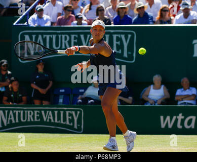 Devonshire Park, Eastbourne, Regno Unito. Il 29 giugno, 2018. Natura Valle del Tennis Internazionale; Caroline WOZNIACKI (DEN) scritto da Angelique Kerber (GER) Credito: Azione Sport Plus/Alamy Live News Foto Stock