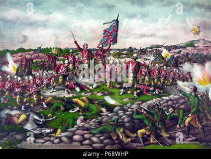 La battaglia di Belmont' durante la Seconda guerra boera del 23 novembre 1899, dove il britannico sotto Lord Methuen aggredito una Boer posizione su Belmont kopje. Foto Stock