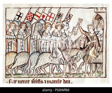 Enrico VII (1275 - 1313] Re di Germania (o Rex Romanorum) dal 1308 e imperatore del Sacro Romano Impero a partire dal 1312. Egli è stato il primo imperatore della casa di Lussemburgo. Foto Stock