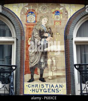 Christiaan Huygens dall'artista norvegese Edvard Munch (1863-1944). Huygens (1629- 1695) era un eminente matematico olandese e scienziato . Questo lavoro è stato prodotto nel 1899. Foto Stock