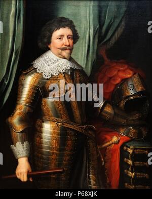 Ritratto di Frederick Henry, principe di Orange. Dipinto da Michiel Jansz van Mierevelt (1567-1641) Olandese Golden Age pittore. Risalenti al XVII secolo Foto Stock